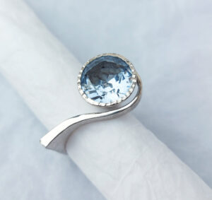 Ring Silber Topas